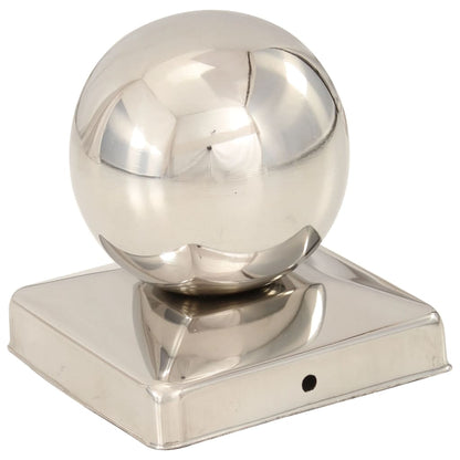 Post Caps 6 pcs Globe Final Stainless Steel 101x101 mm