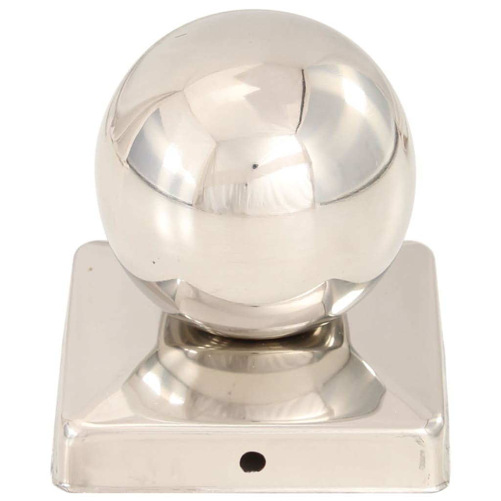 Post Caps 6 pcs Globe Final Stainless Steel 101x101 mm