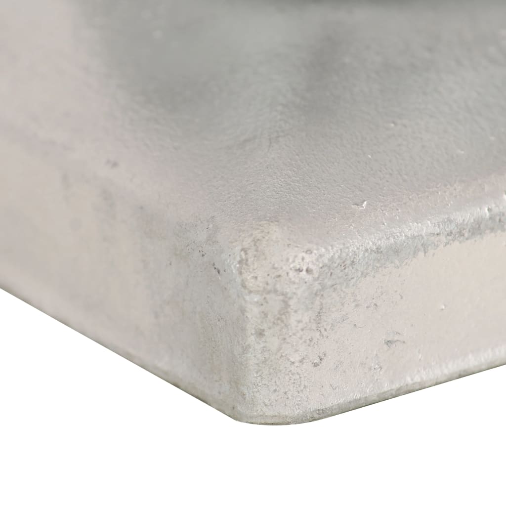 Post Caps 6 pcs Globe Final Galvanised Metal 101x101 mm