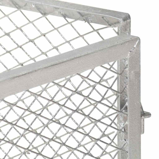 146150 vidaXL Garden Composter 100x100x77 cm Galvanised Iron