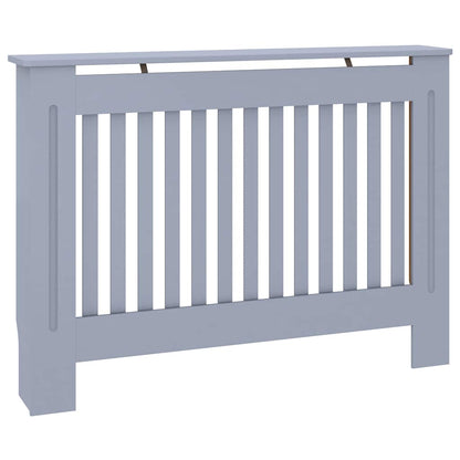 Radiator Cover Grey 112x19x81.5 cm Engineered Wood