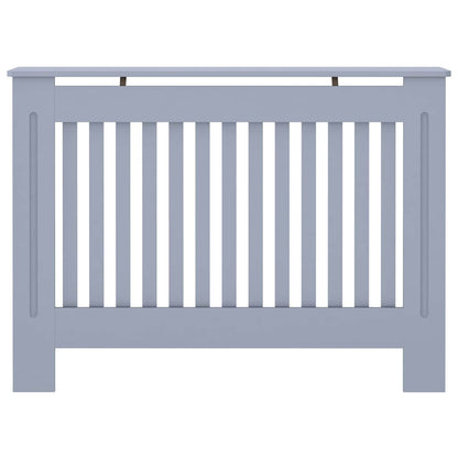 Radiator Cover Grey 112x19x81.5 cm Engineered Wood