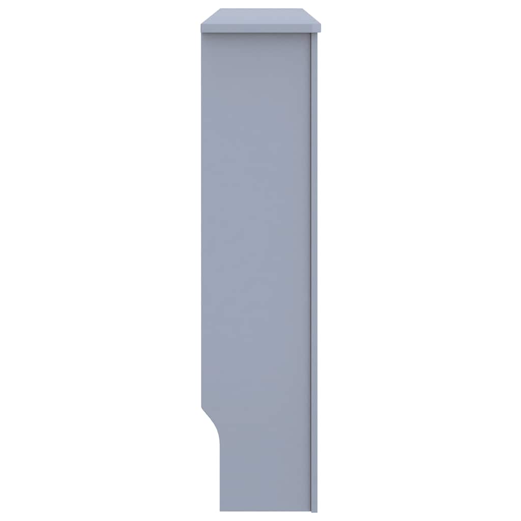 Radiator Cover Grey 112x19x81.5 cm Engineered Wood