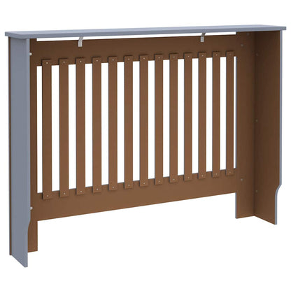 Radiator Cover Grey 112x19x81.5 cm Engineered Wood