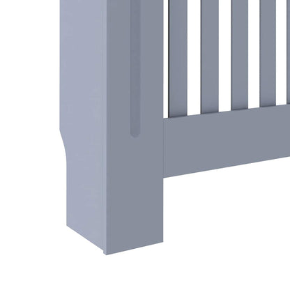 Radiator Cover Grey 112x19x81.5 cm Engineered Wood