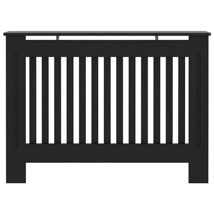 Radiator Cover Black 112x19x81.5 cm Engineered Wood