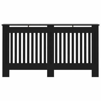 Radiator Cover Black 152x19x81.5 cm Engineered Wood