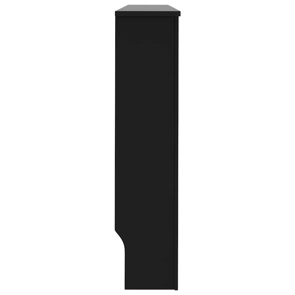Radiator Cover Black 152x19x81.5 cm Engineered Wood