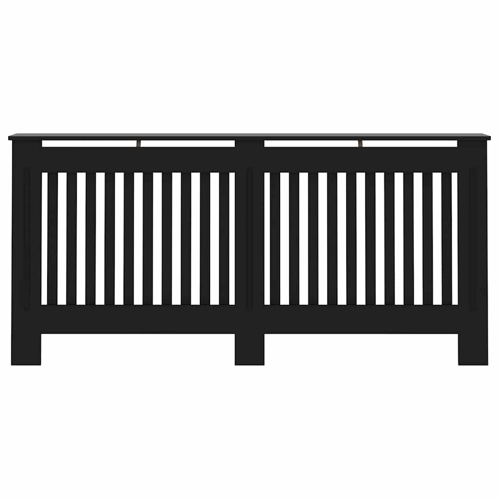 Radiator Cover Black 172x19x81.5 cm Engineered Wood