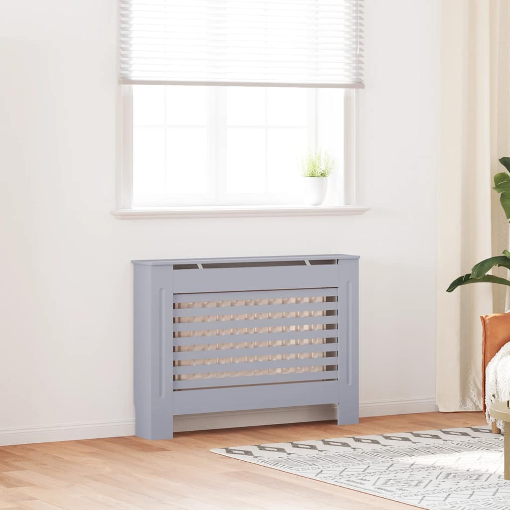 Radiator Cover Anthracite 112x19x81.5 cm MDF