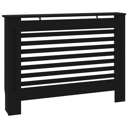 288183 vidaXL Radiator Cover Black 112x19x81,5 cm MDF
