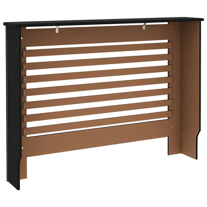 Radiator Cover Black 112x19x81.5 cm MDF