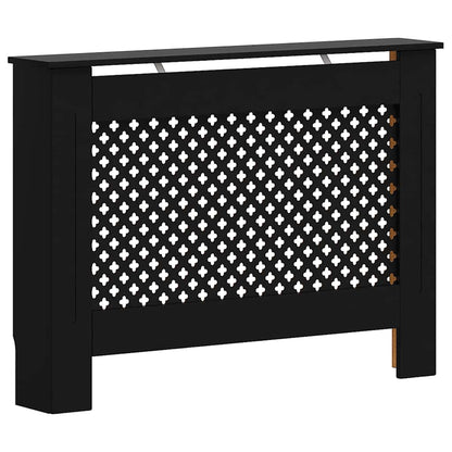 Radiator Cover Black 112x19x81.5 cm MDF
