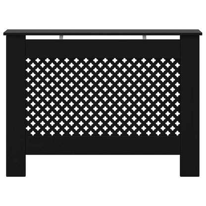 Radiator Cover Black 112x19x81.5 cm MDF