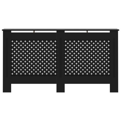 Radiator Cover Black 152x19x81.5 cm MDF
