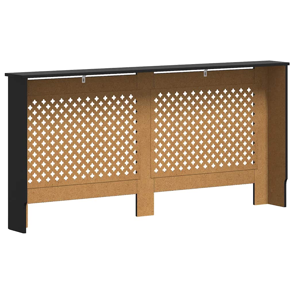 Radiator Cover Black 172x19x81.5 cm MDF