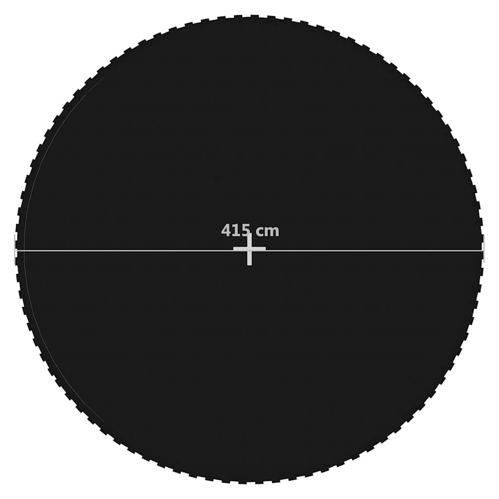 Jumping Mat Fabric Black for 15 Feet/4.57 m Round Trampoline