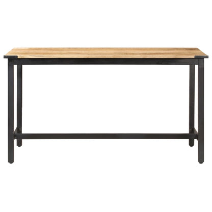 Dining Table 140x70x76 cm Solid Rough Mango Wood