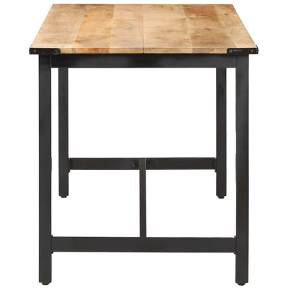 Dining Table 140x70x76 cm Solid Rough Mango Wood