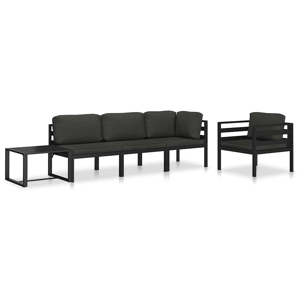 Table | Anthracite | Aluminium | 60 x 60 x 38 cm | Modular