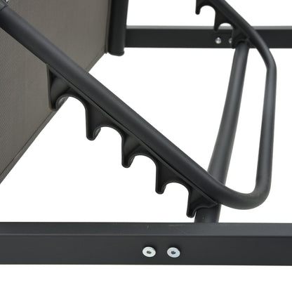 Sun Lounger | Grey | Aluminium and Textilene | Standard
