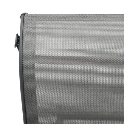 Sun Lounger | Grey | Aluminium and Textilene | Standard