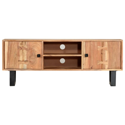 287341 vidaXL TV Cabinet 118x30x45 cm Solid Acacia Wood