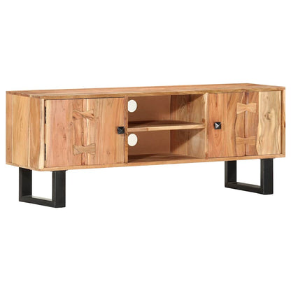 287341 vidaXL TV Cabinet 118x30x45 cm Solid Acacia Wood