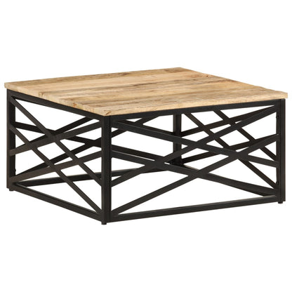 287364 vidaXL Coffee Table 68x68x35 cm Solid Mango Wood
