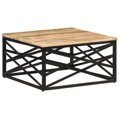 287364 vidaXL Coffee Table 68x68x35 cm Solid Mango Wood
