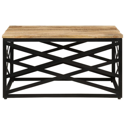 287364 vidaXL Coffee Table 68x68x35 cm Solid Mango Wood