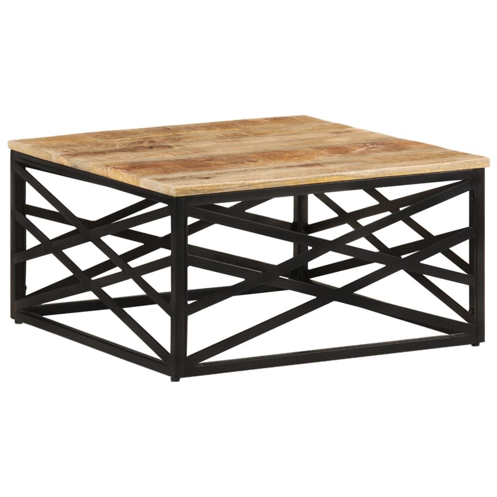 287364 vidaXL Coffee Table 68x68x35 cm Solid Mango Wood