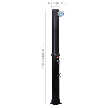 Outdoor Solar Shower with Shower Head and Faucet 40 L