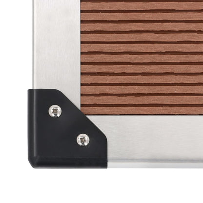 Outdoor Shower with Tray WPC Stainless Steel