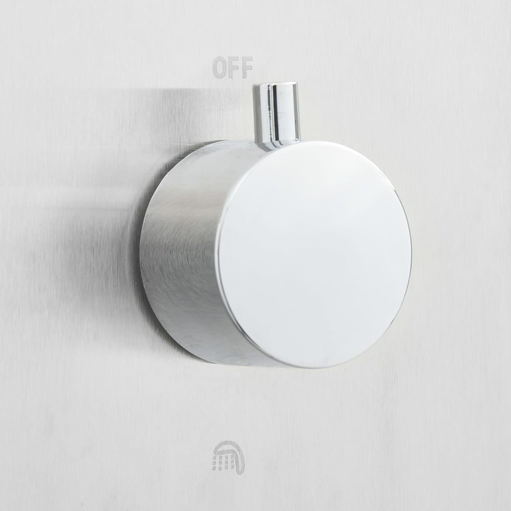 Outdoor Shower with Tray WPC Stainless Steel