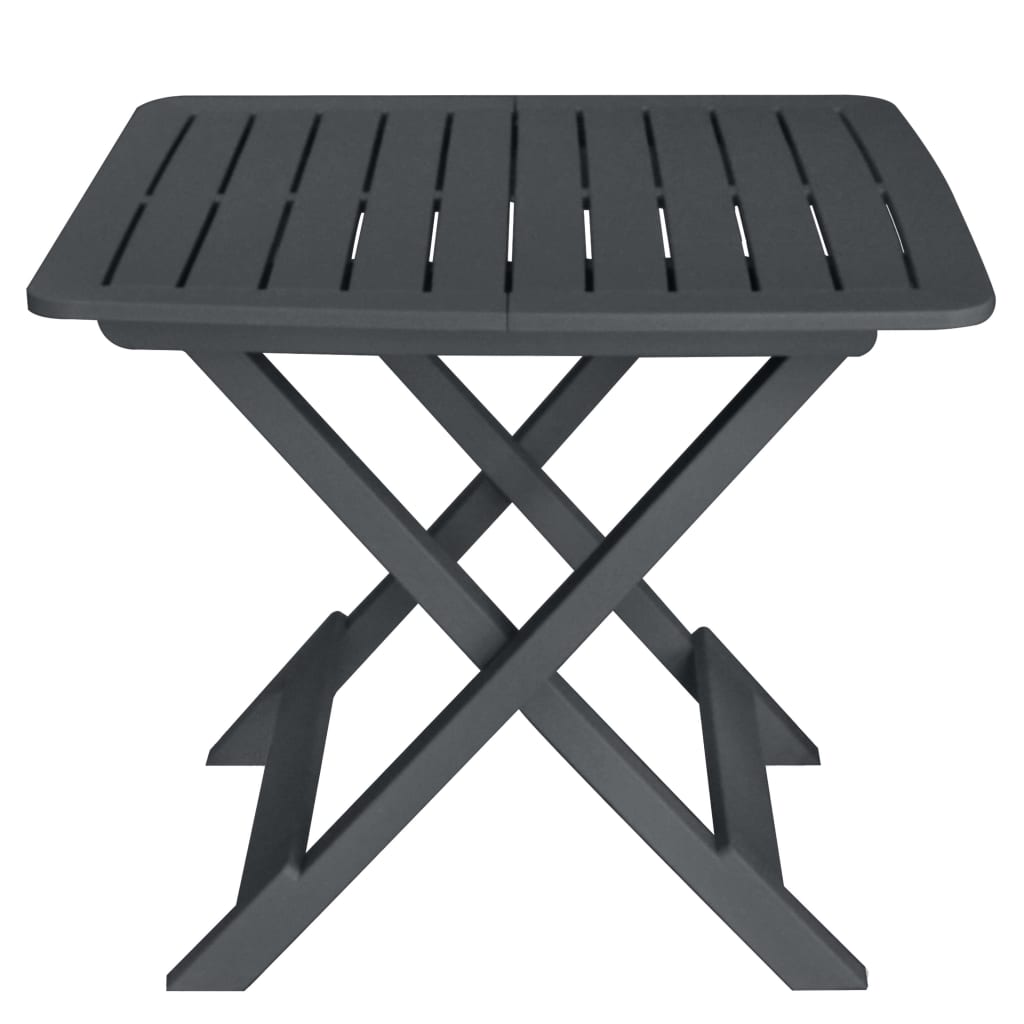 Garden Bistro Set | Anthracite | Plastic | Compact | Foldable