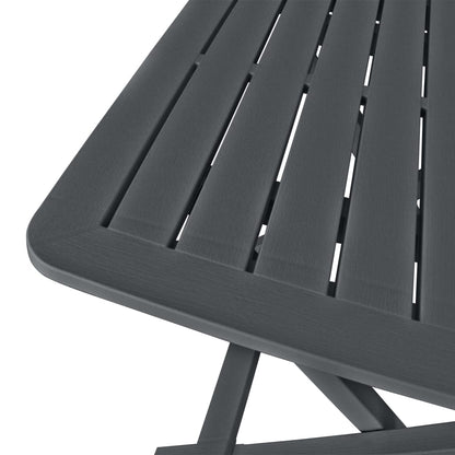 Garden Bistro Set | Anthracite | Plastic | Compact | Foldable