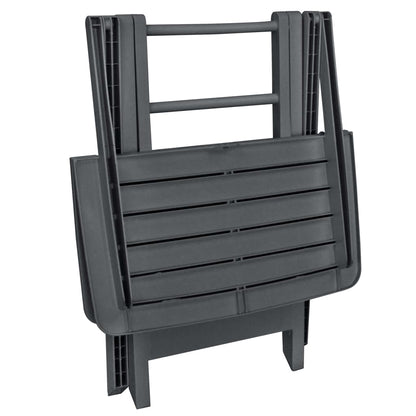 Garden Bistro Set | Anthracite | Plastic | Compact | Foldable