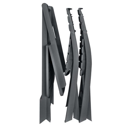 Garden Bistro Set | Anthracite | Plastic | Compact | Foldable