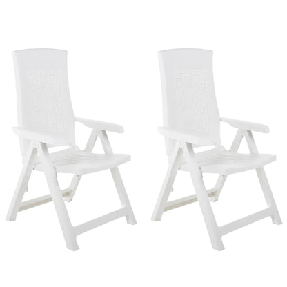 Garden Chair | Set of 2 | White | Plastic | Standard