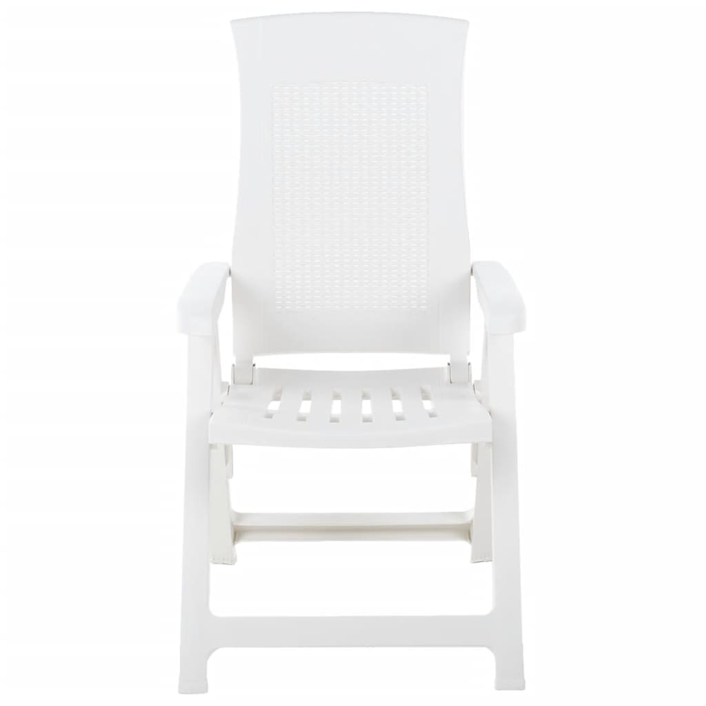 Garden Chair | Set of 2 | White | Plastic | Standard