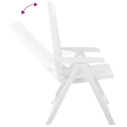 Garden Chair | Set of 2 | White | Plastic | Standard