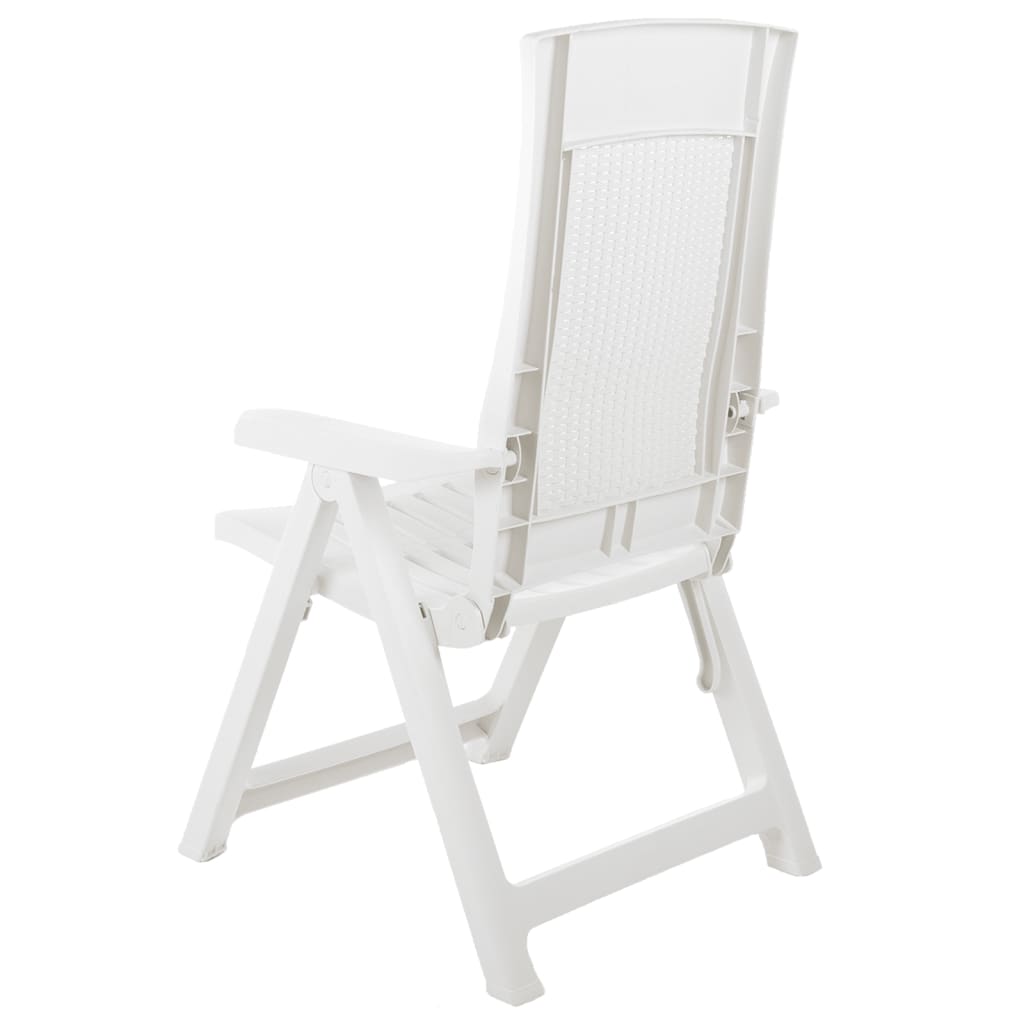 Garden Chair | Set of 2 | White | Plastic | Standard