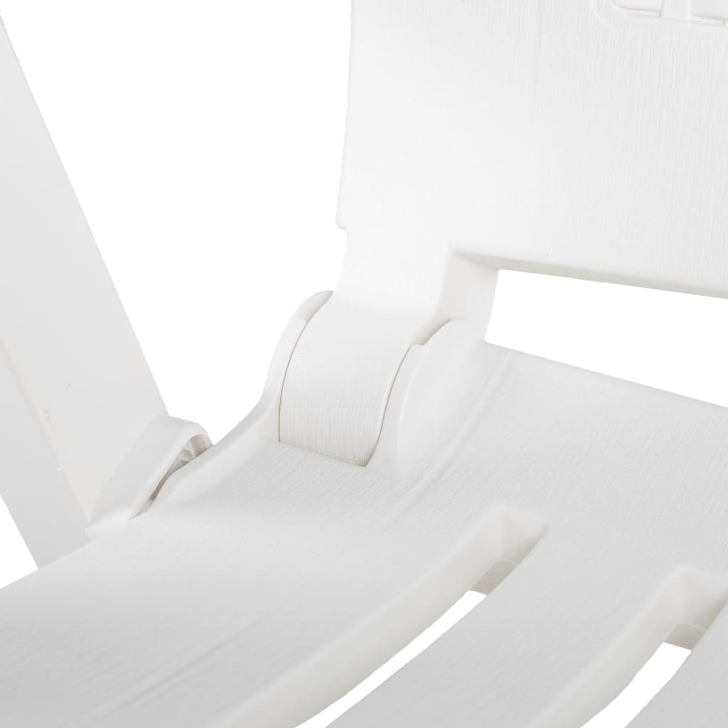 Garden Chair | Set of 2 | White | Plastic | Standard