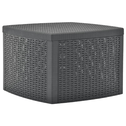 48775 vidaXL Side Table Anthracite 54x54x36,5 cm Plastic