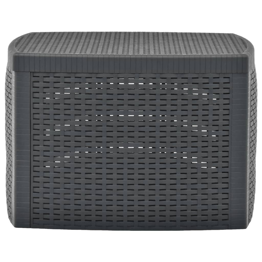48775 vidaXL Side Table Anthracite 54x54x36,5 cm Plastic