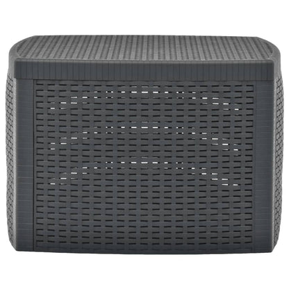 48775 vidaXL Side Table Anthracite 54x54x36,5 cm Plastic