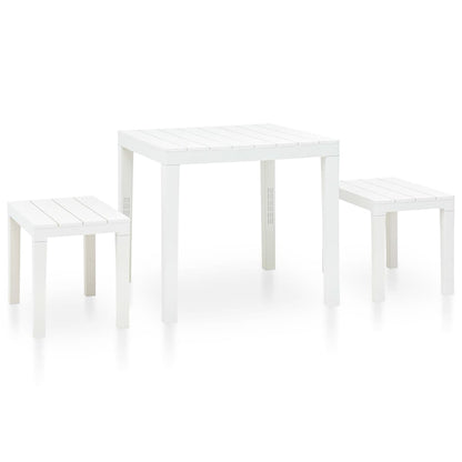 Garden Set | White | Plastic | Medium | Durable | Garden Set | Square