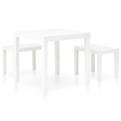 Garden Set | White | Plastic | Medium | Durable | Garden Set | Square