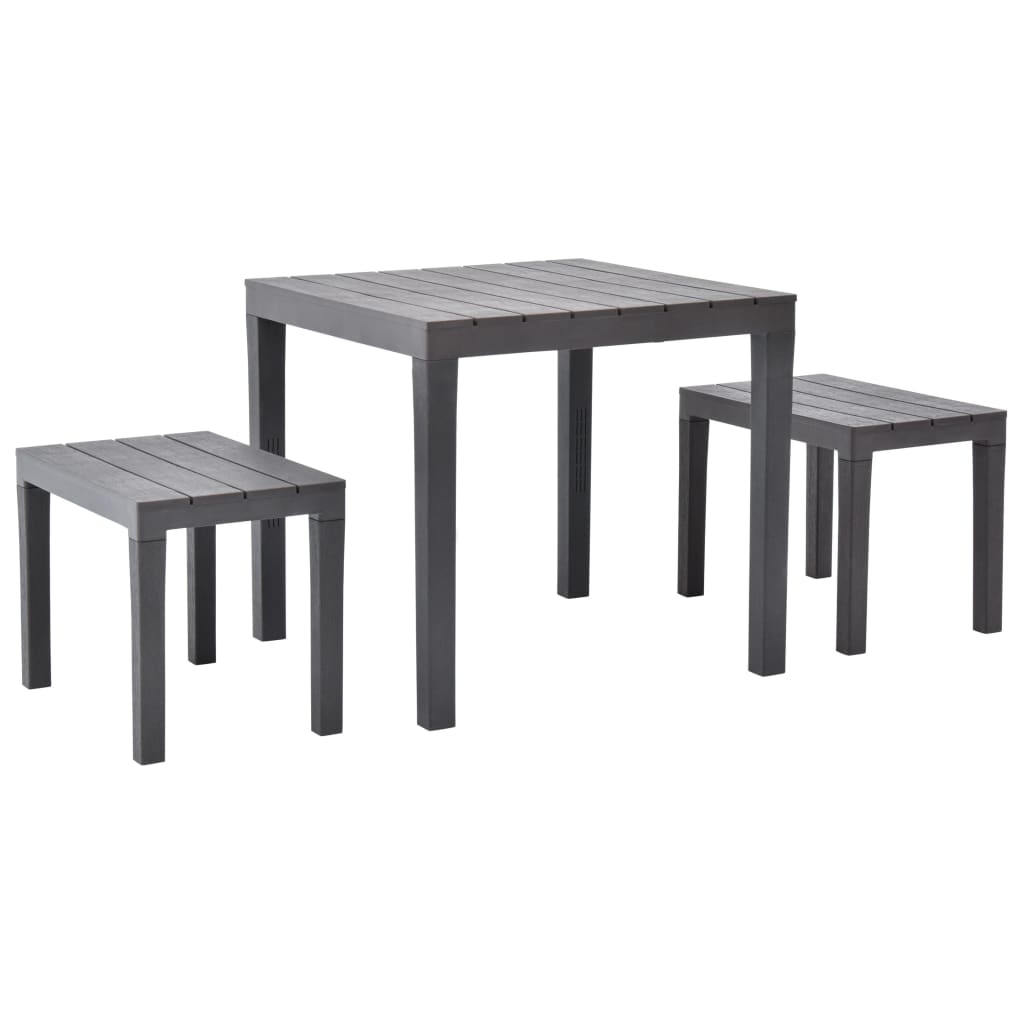 Garden Set | Brown | Plastic | Tough | Garden Set | Square | Modern